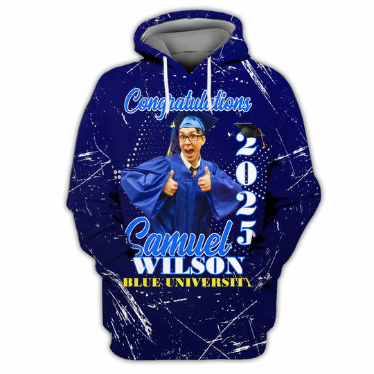 Unisex Shirt - Custom Text Shirt, Grad Shirt style option 4