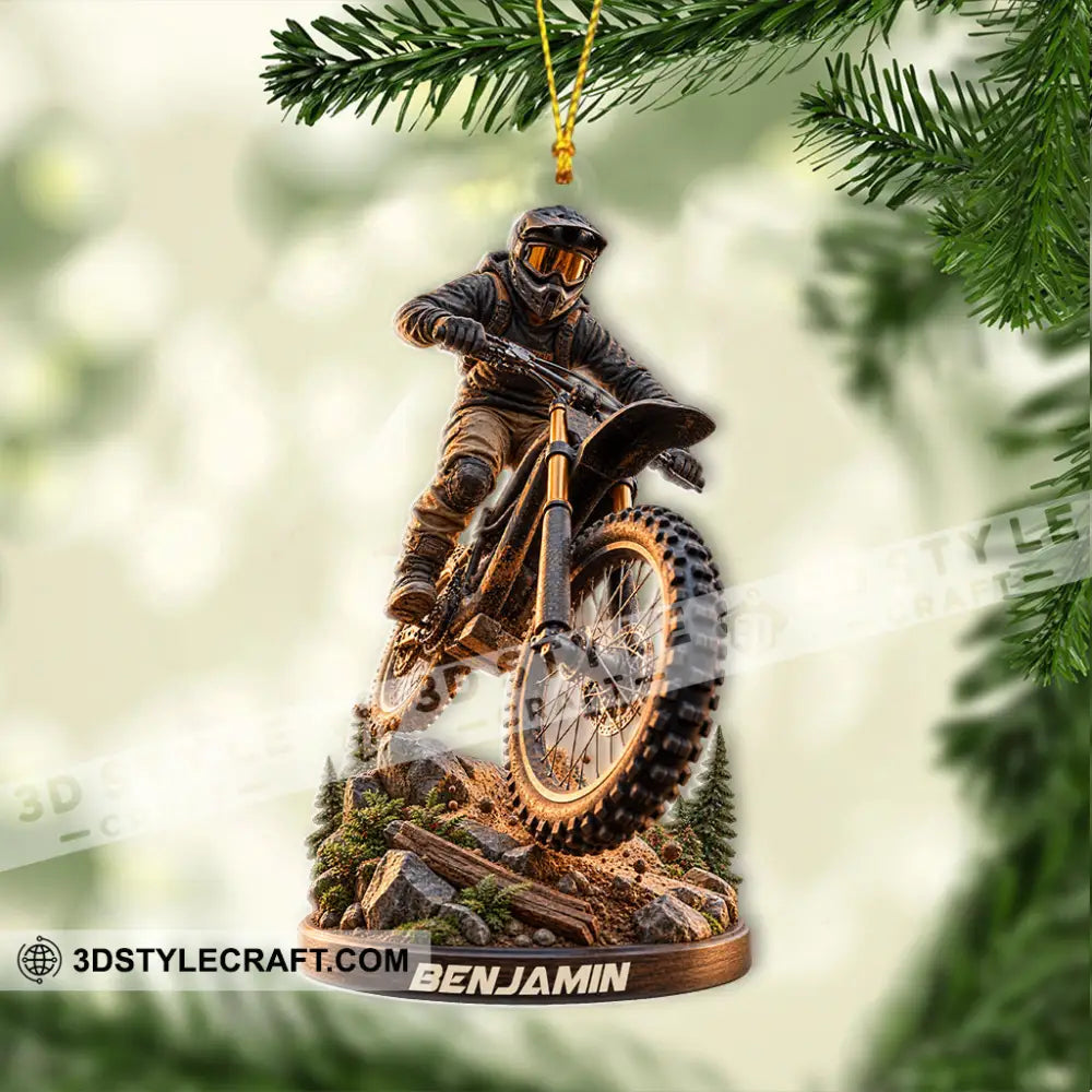 Mountain Bike Home Decor Christmas Ornament Personalized Ornament - Ornament