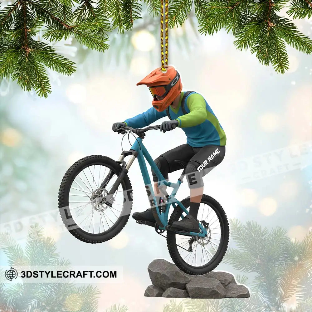 Mountain Bike Home Decor Christmas Ornament Personalized Ornament Ornament