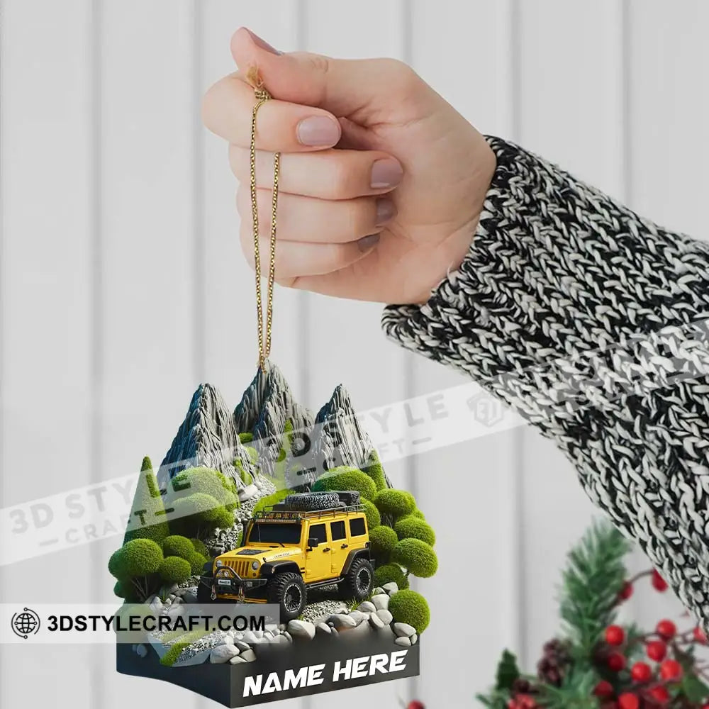 Mountain Car Home Decor Christmas Ornament Personalized Ornament Ornament