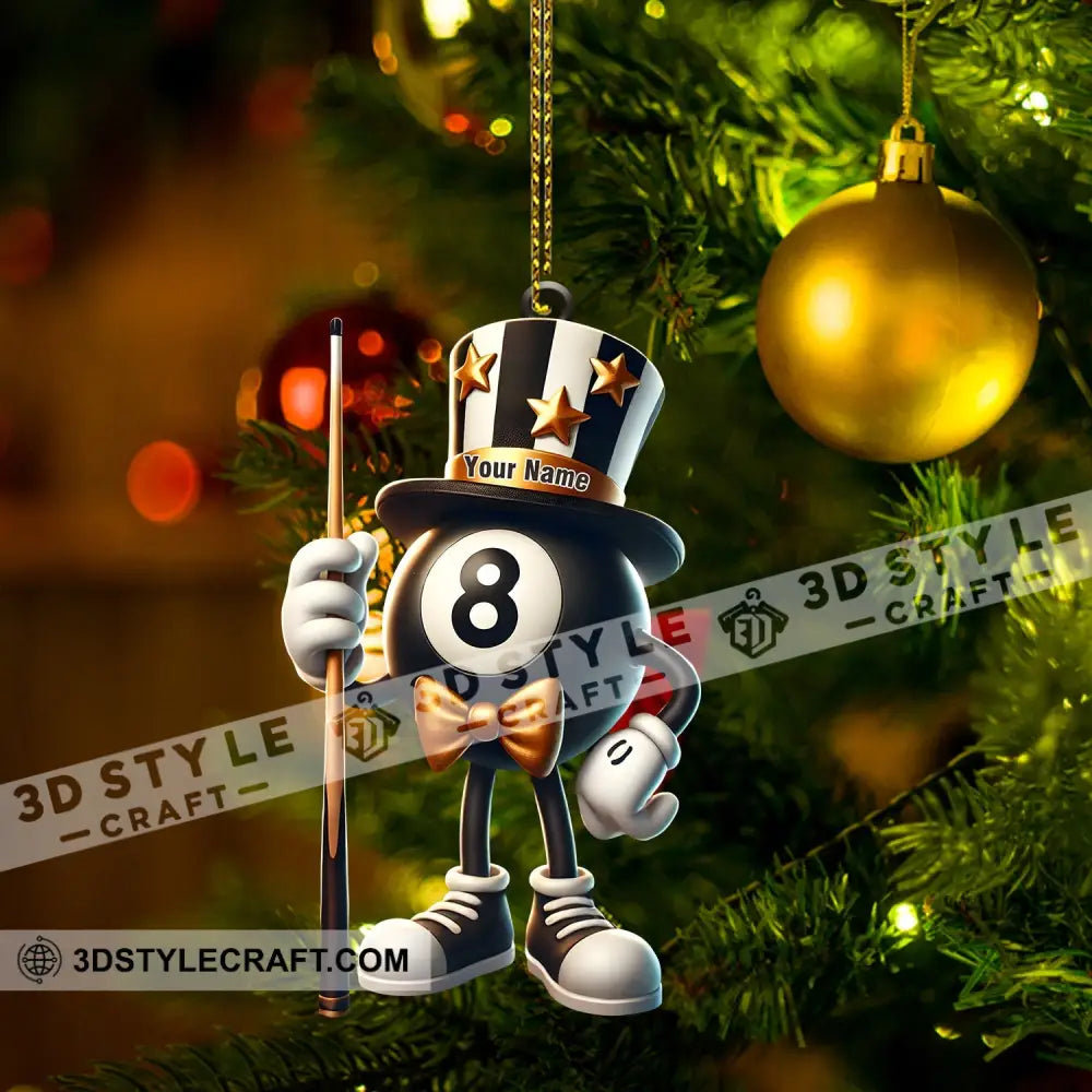 Mr.billiard Christmas Ornament Personalized