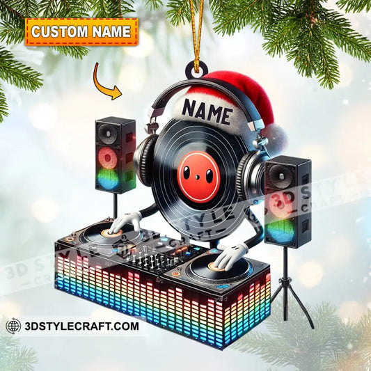 Musical Life Dj Christmas Ornament Personalized 3.54’’ / 1