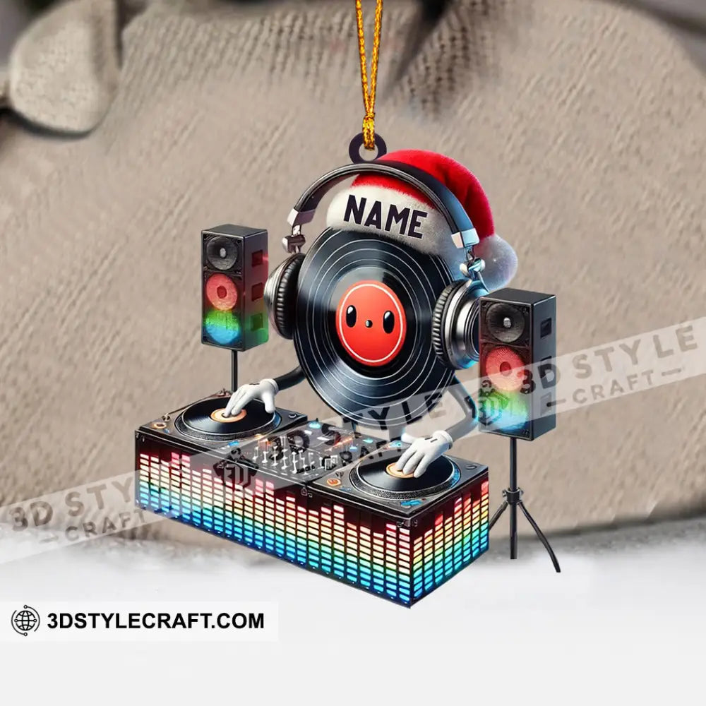 Musical Life Dj Christmas Ornament Personalized