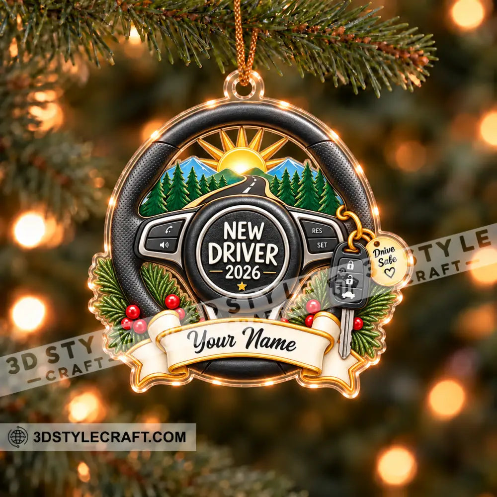 New Driver Home Decor Christmas Ornament Personalized Ornament - Ornament