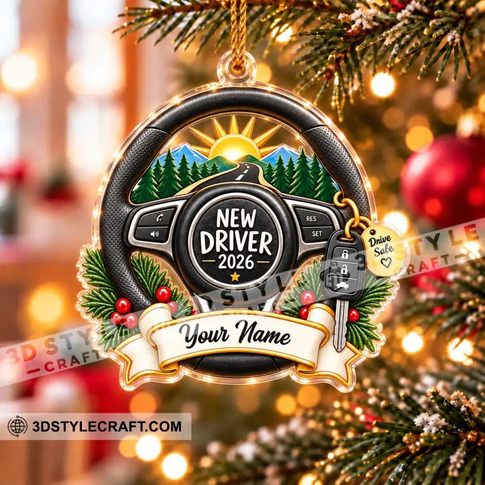 New Driver Home Decor Christmas Ornament Personalized Ornament - Ornament