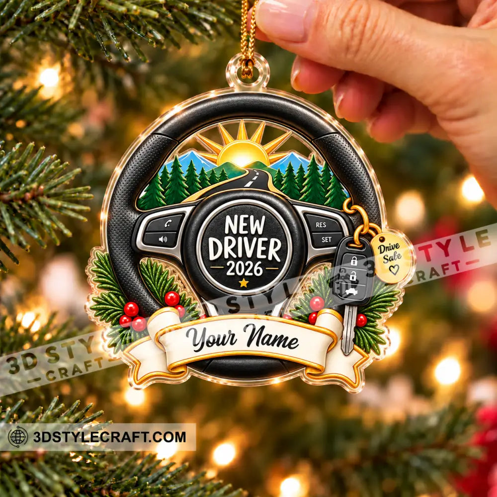 New Driver Home Decor Christmas Ornament Personalized Ornament - Ornament
