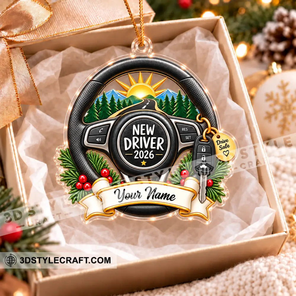 New Driver Home Decor Christmas Ornament Personalized Ornament - Ornament