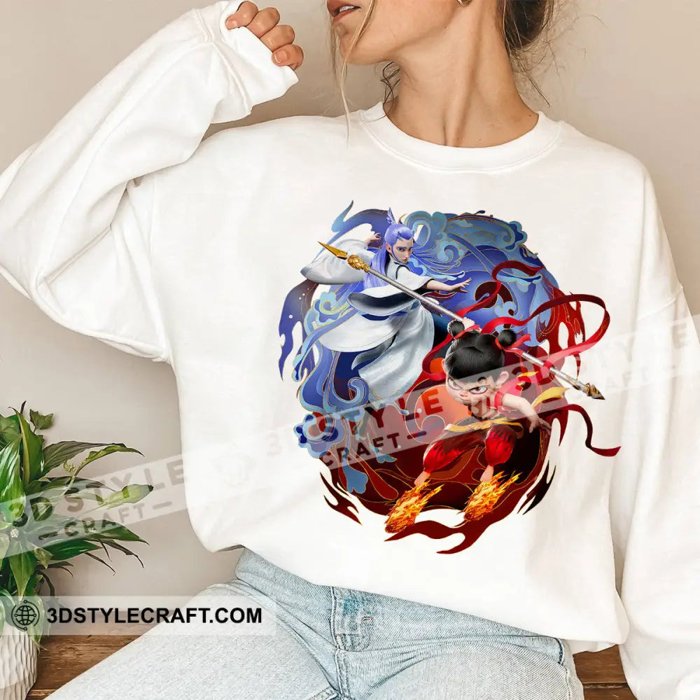 Nezha And Ao Bing Basic Design Hoodie Apparel