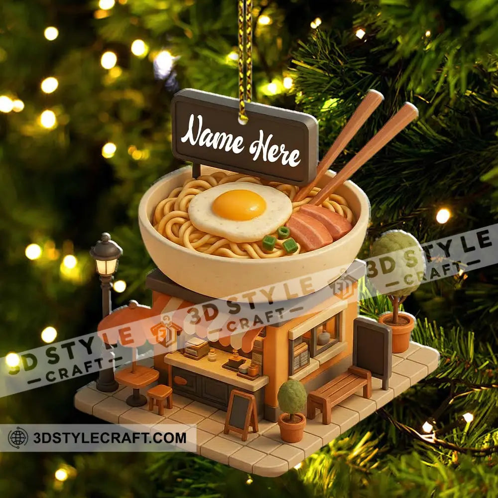 Noodle Store Home Decor Christmas Ornament Personalized Ornament Ornament