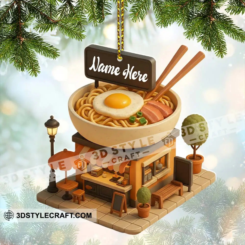 Noodle Store Home Decor Christmas Ornament Personalized Ornament Ornament