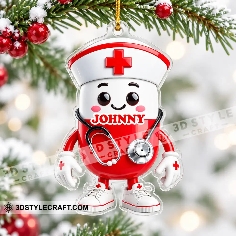 Nurse Home Decor Christmas Ornament Personalized Ornament - Ornament