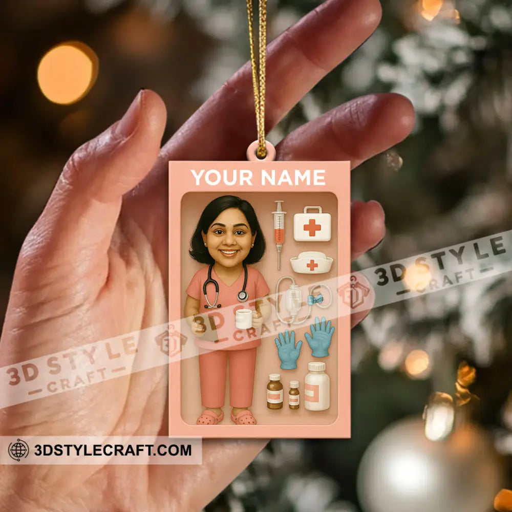 Nurse Home Decor Christmas Ornament Personalized Ornament Ornament
