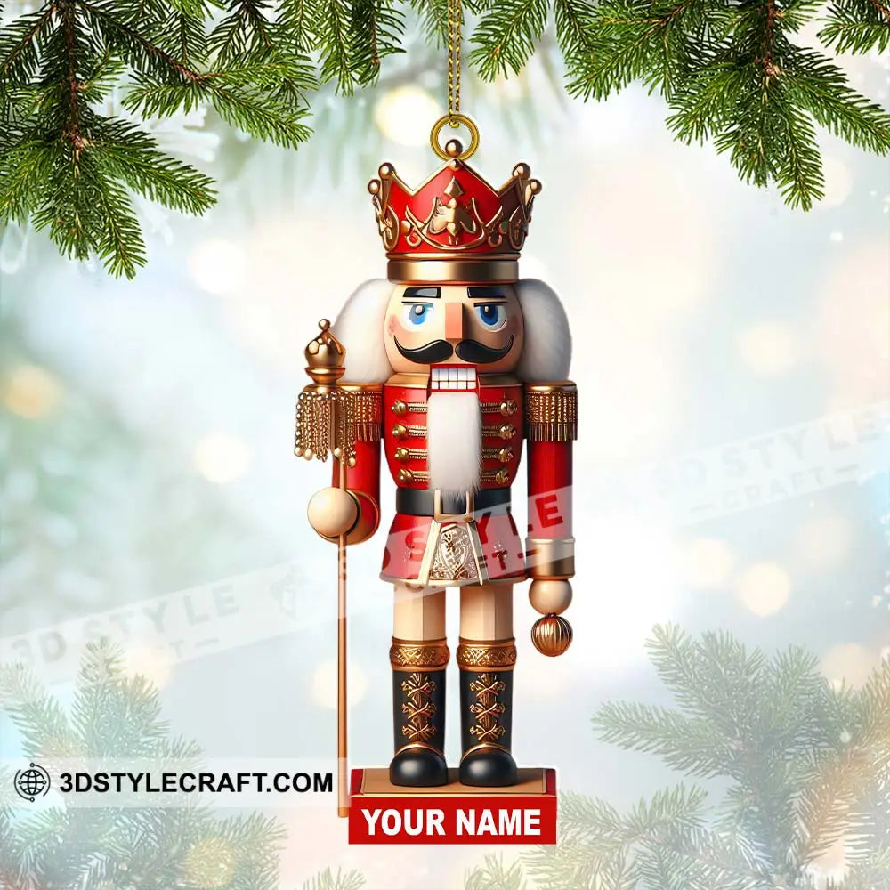 Nutcracker Christmas Ornament Personalized