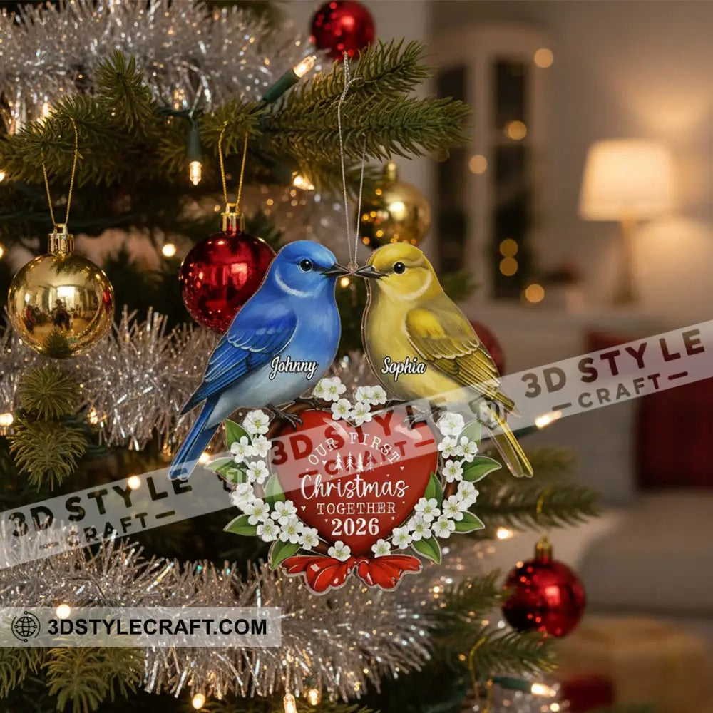 Our First Christmas Together Home Decor Christmas Ornament Personalized Ornament Ornament