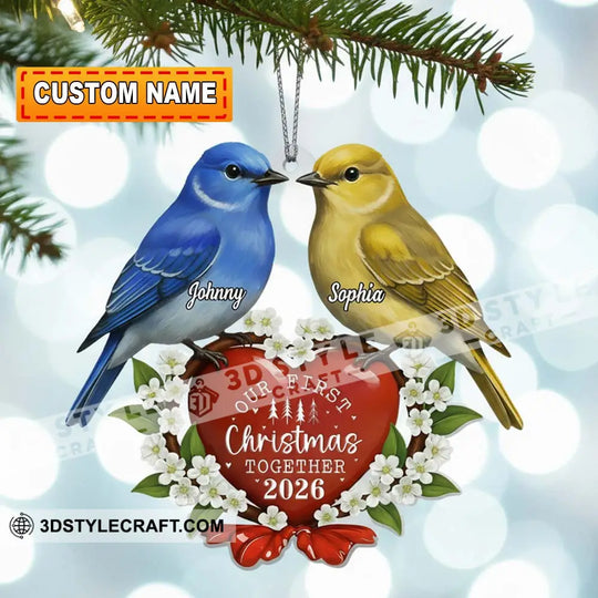 Our First Christmas Together Home Decor, Christmas Ornament, Personalized Ornament style option 1