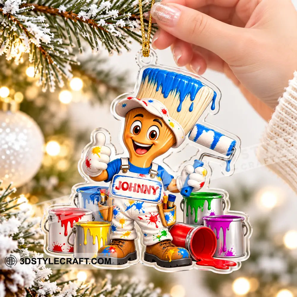 Painter Home Decor Christmas Ornament Personalized Ornament - Ornament