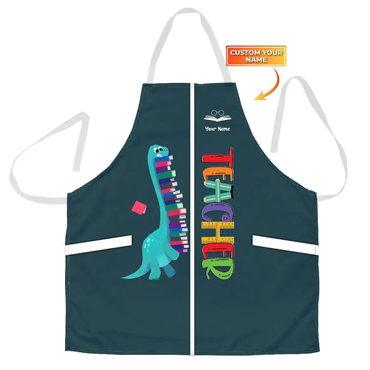 Personalized Apron, Teacher Joymuu Apron, Cooking Apparel, Chef Apparel style option 1