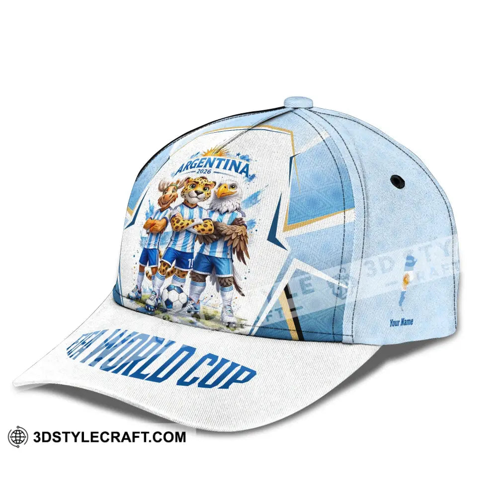 Personalized Cap Customized Argentina World Cup 2026 Classic Cap - CLASSIC CAP / UNIVERSAL FIT - Cap