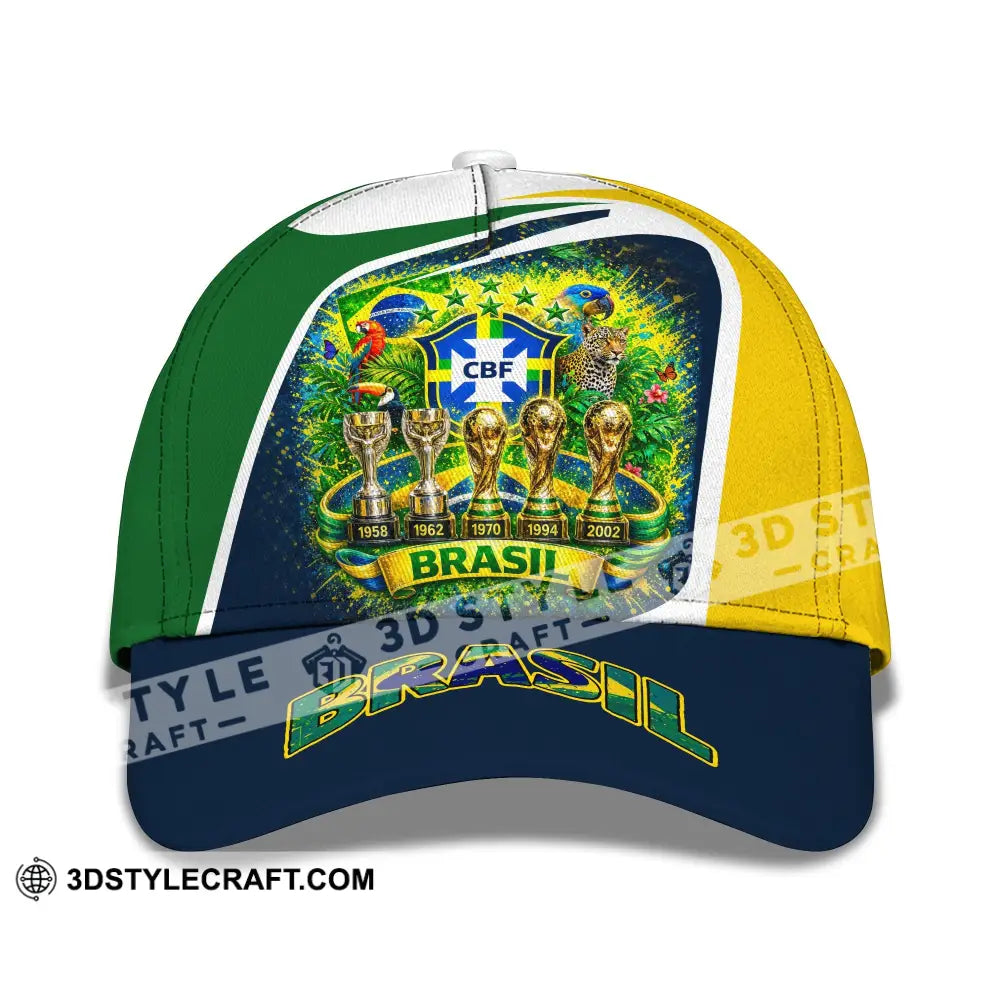 Personalized Cap Customized Brasil World Cup 2026 Classic Cap - CLASSIC CAP / UNIVERSAL FIT - Cap