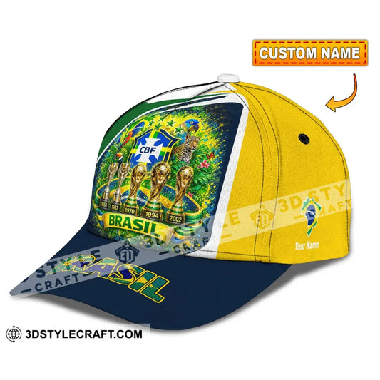Personalized Cap Customized Brasil World Cup 2026 Classic Cap - CLASSIC CAP / UNIVERSAL FIT - Cap