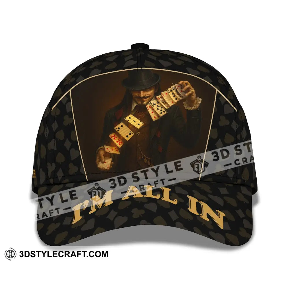Personalized Cap Customized Classic Cap Poker Lover Cap I’m All In CLASSIC CAP / UNIVERSAL FIT Cap