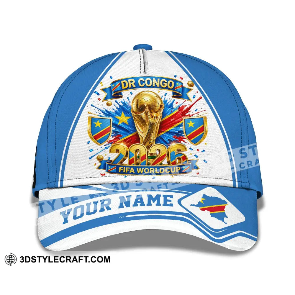 Personalized Cap Customized Dr Congo World Cup 2026 Classic Cap - CLASSIC CAP / UNIVERSAL FIT - Cap