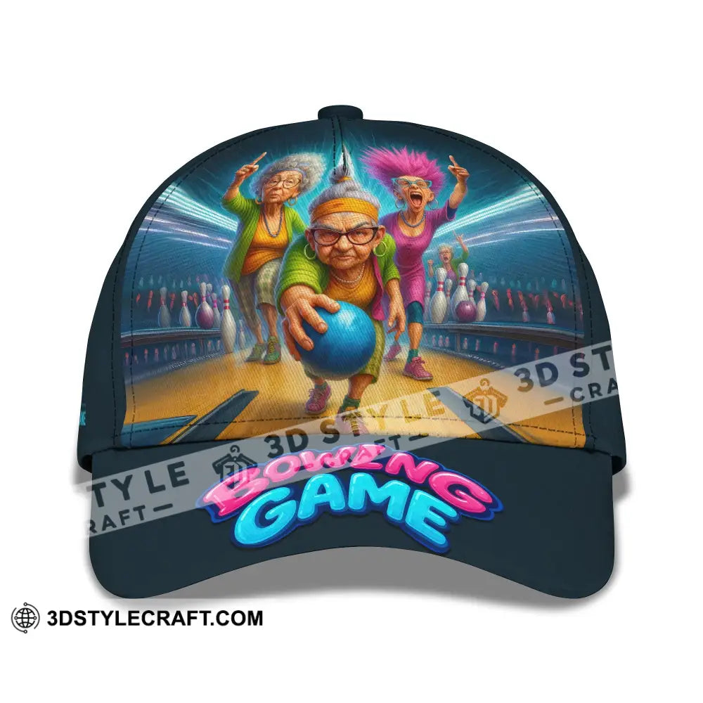 Personalized Cap Customized Funny Bowling Game Classic Cap CLASSIC CAP / UNIVERSAL FIT Cap