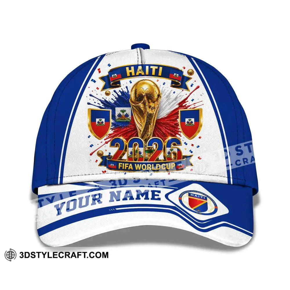Personalized Cap Customized Haiti World Cup 2026 Classic Cap - CLASSIC CAP / UNIVERSAL FIT - Cap