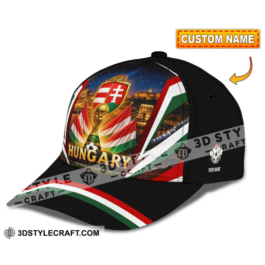 Personalized Cap Customized Hungary World Cup 2026 Classic Cap - CLASSIC CAP / UNIVERSAL FIT - Cap
