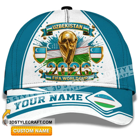 Personalized Cap Customized Uzbekistan World Cup 2026 Classic Cap - CLASSIC CAP / UNIVERSAL FIT - Cap