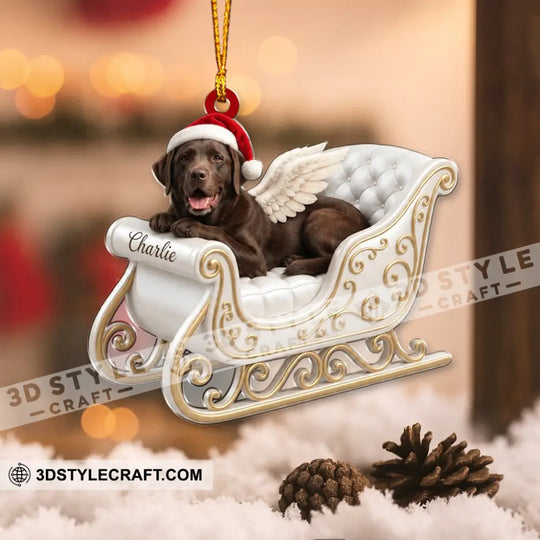 Pet Lover Home Decor, Christmas Ornament, Personalized Ornament style option 3