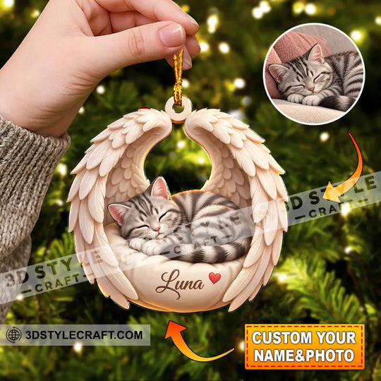 Pet Lover Home Decor, Christmas Ornament, Personalized Ornament style option 4