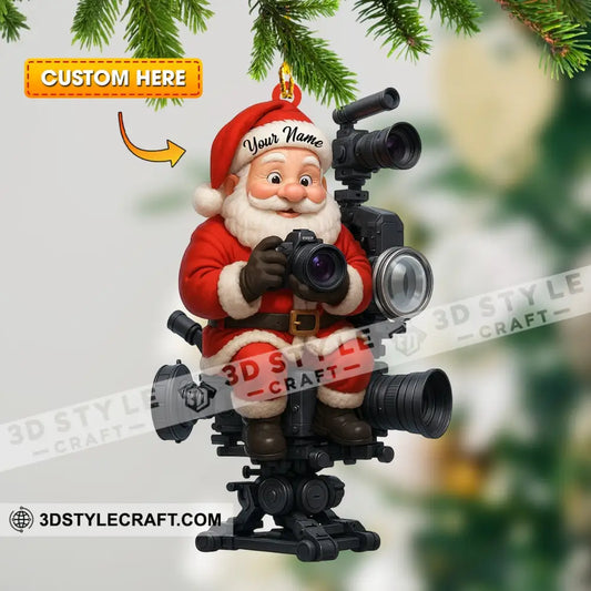 Photographer Christmas Home Decor Christmas Ornament Personalized Ornament 3.54’’ / 1 Ornament Ornament