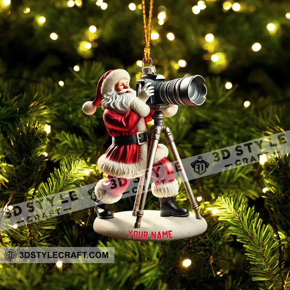 Photographer Christmas Home Decor Ornament Personalized