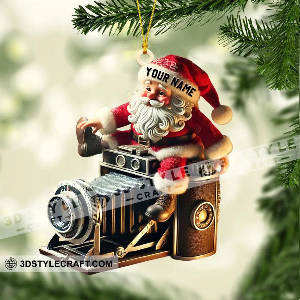 Photographer Christmas Home Decor Ornament Personalized