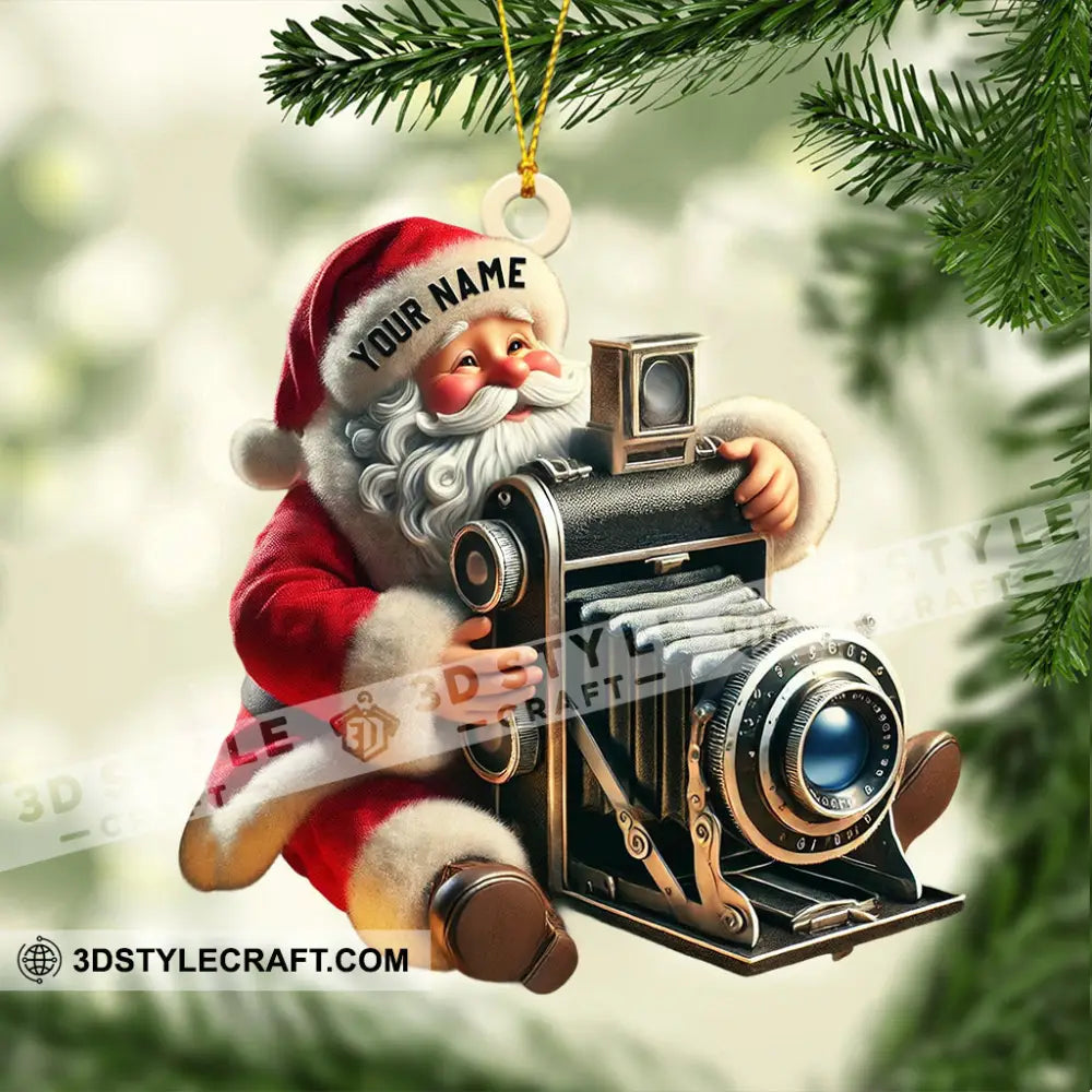 Photographer Christmas Home Decor Ornament Personalized
