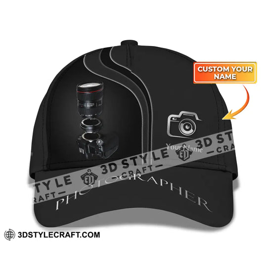 Photographer Classic Cap, Photographer Hat, Unisex Photographer Hat style option 1