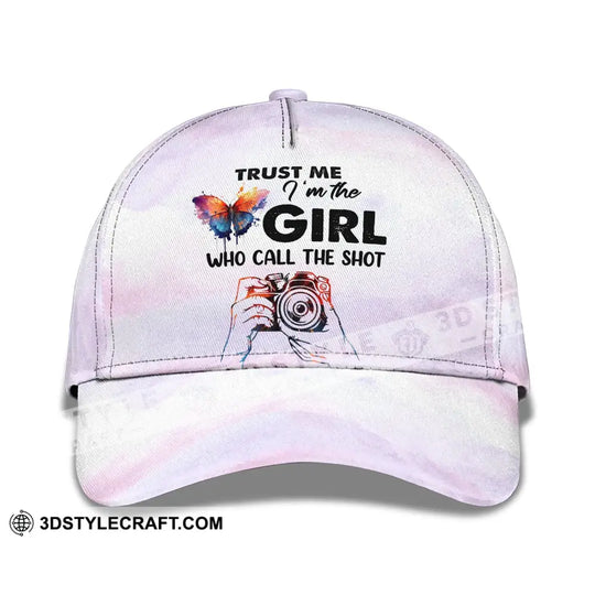 Photographer Classic Cap, Photographer Hat, Woman Photographer Hat style option 1
