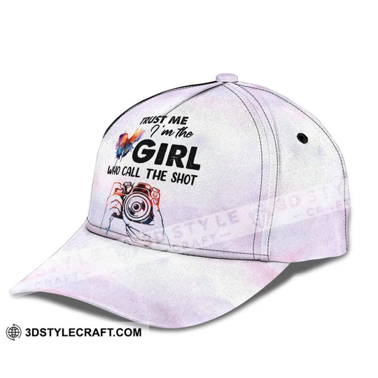 Photographer Classic Cap, Photographer Hat, Woman Photographer Hat style option 3
