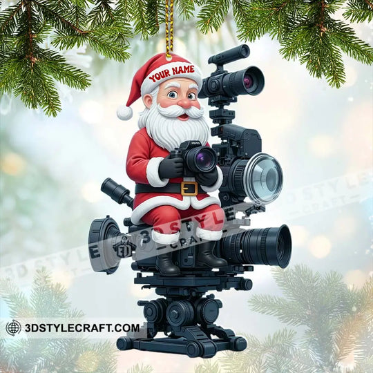 Photographer Home Decor, Christmas Ornament, Personalized Ornament style option 2
