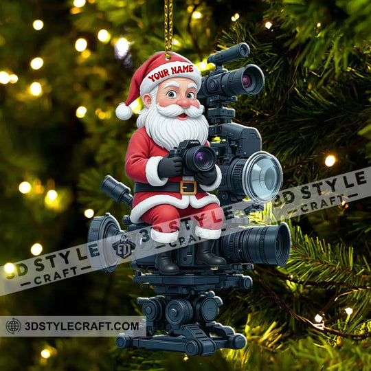 Photographer Home Decor, Christmas Ornament, Personalized Ornament style option 3