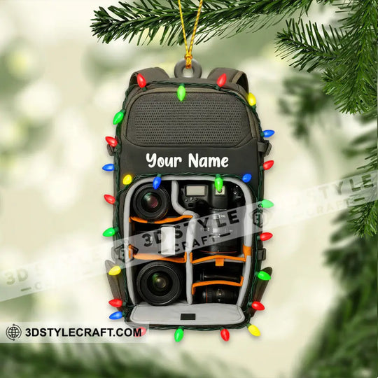 Photographer Lover Home Decor, Christmas Ornament, Personalized Ornament style option 4