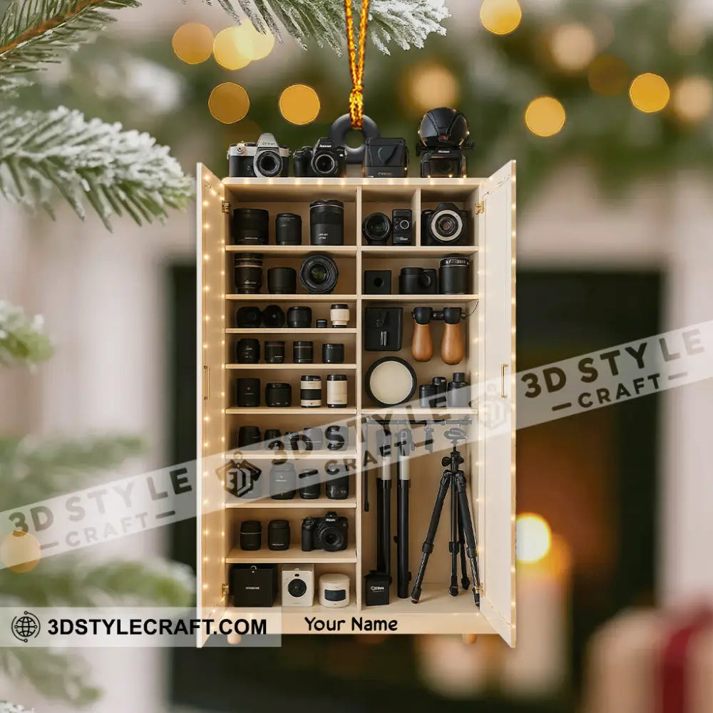 Photographer Lover Home Decor Christmas Ornament Personalized Ornament Ornament