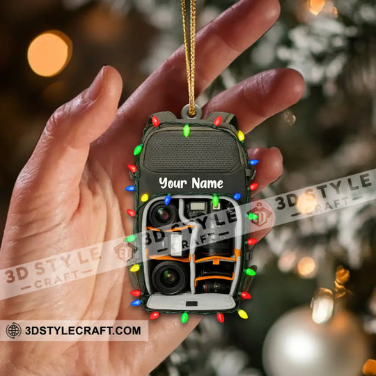 Photographer Lover Home Decor, Christmas Ornament, Personalized Ornament style option 2