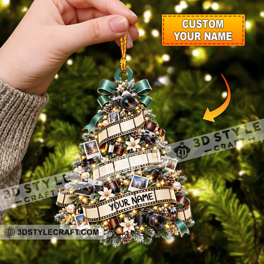 Photography Christmas Tree Home Decor, Christmas Ornament, Personalized Ornament style option 1