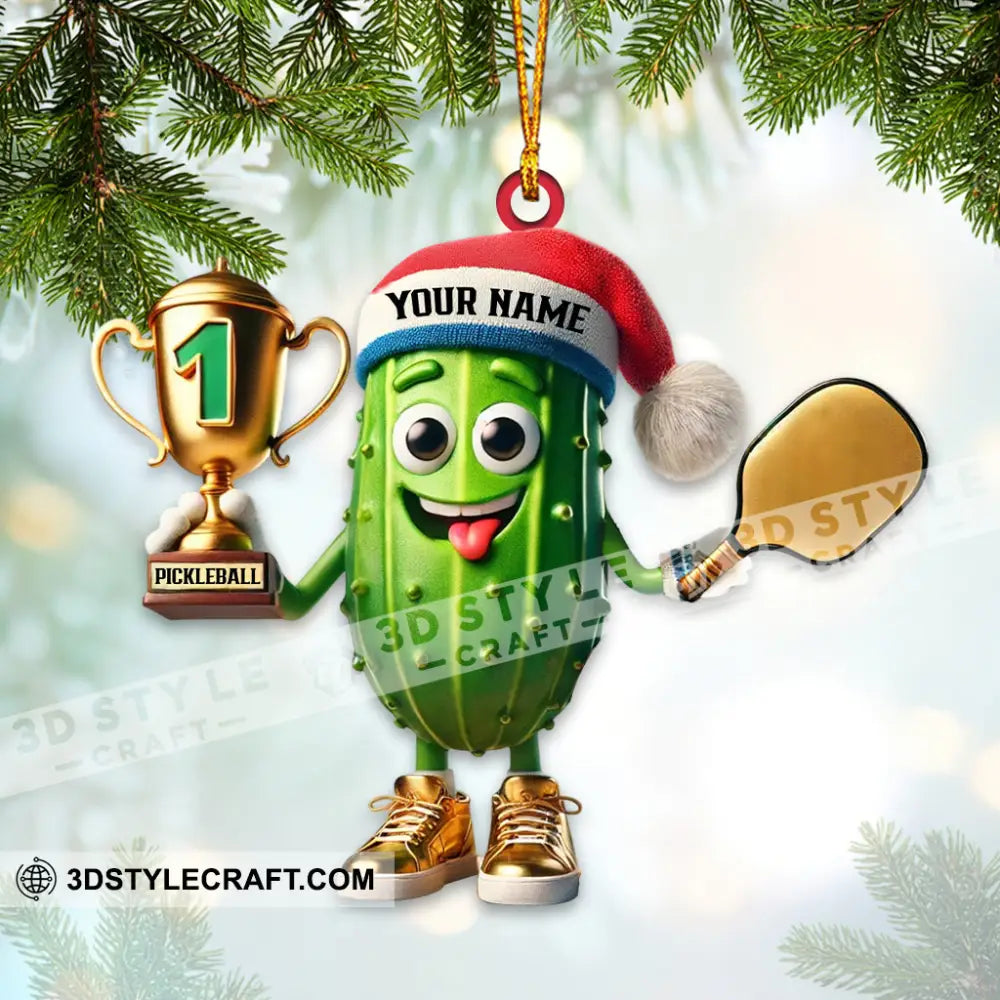 Pickleball Champion Home Decor Christmas Ornament Personalized
