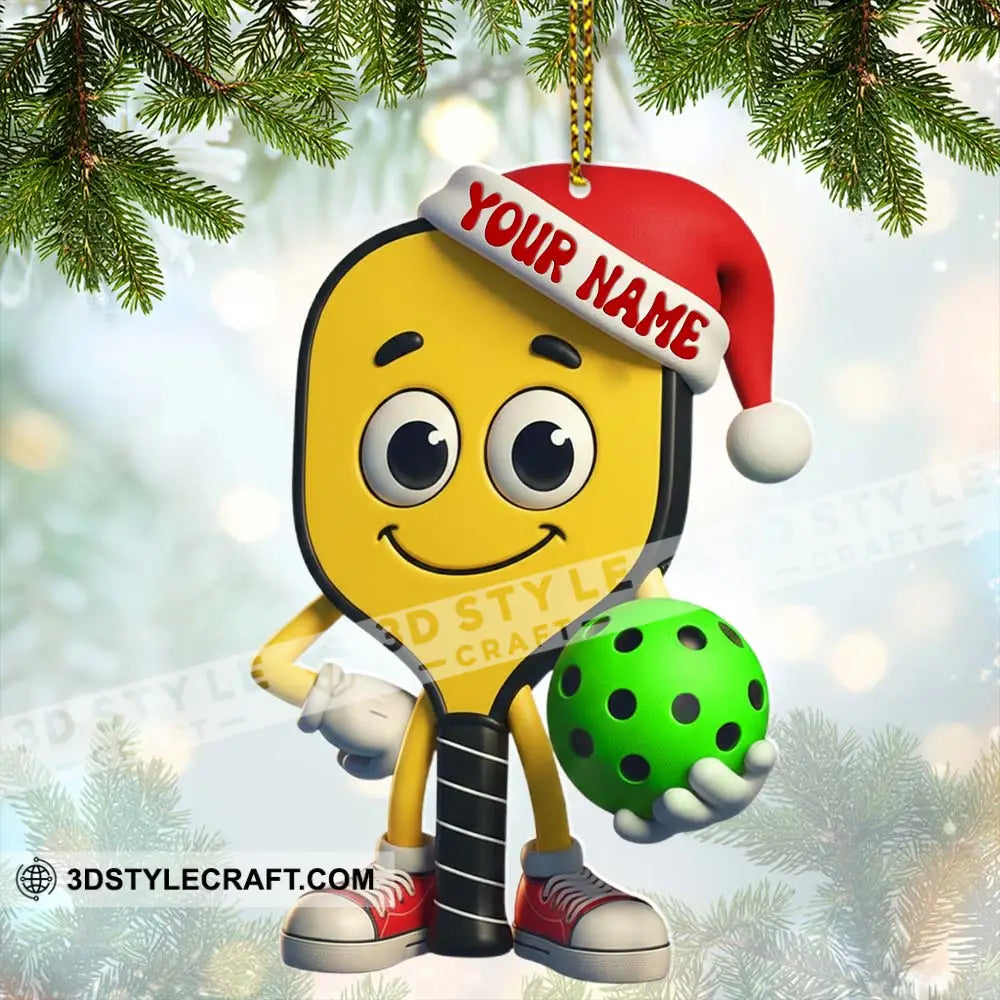 Pickleball Christmas Home Decor Christmas Ornament Personalized Ornament Ornament