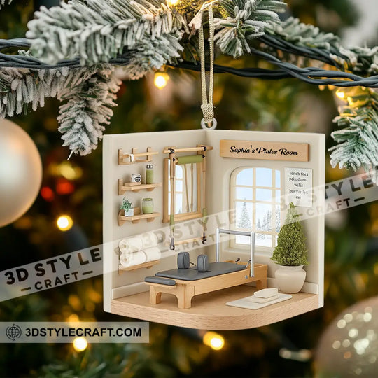 Pilates Room Home Decor, Christmas Ornament, Personalized Ornament style option 3