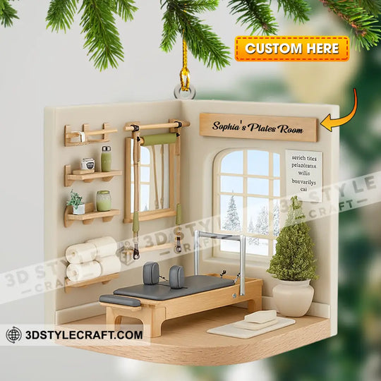 Pilates Room Home Decor, Christmas Ornament, Personalized Ornament style option 1