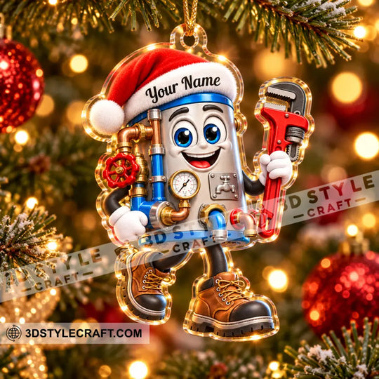Plumber Home Decor, Christmas Ornament, Personalized Ornament style option 4